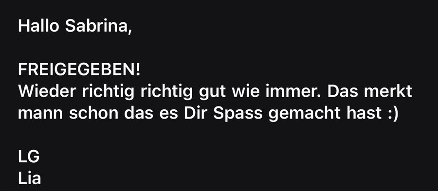 Brand-Testimonial: Content freigegeben, richtig gut wie immer
